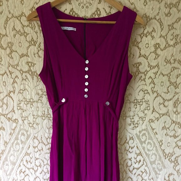 jonathan martin Dresses & Skirts - Magenta Crepe Mini Dress